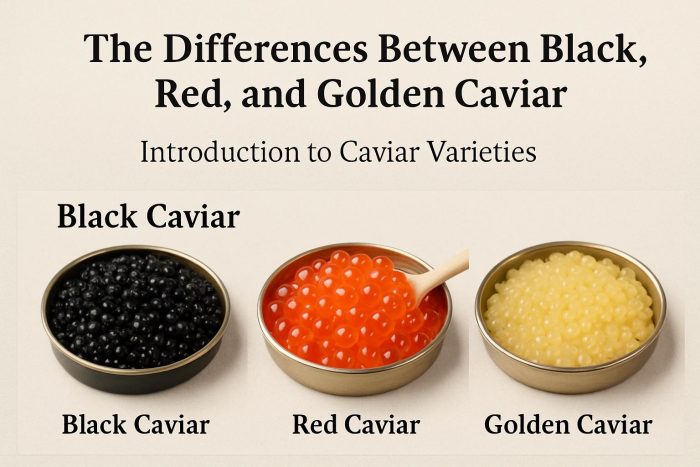 The Differences Between Black, Red, and Golden Caviar